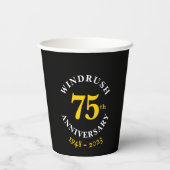 Gobelets En Papier Windrush 75e anniversaire (Verso)