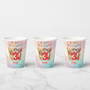 Gobelets En Papier Winnie l'Ourson Joyeux Anniversaire