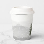 Gobelets En Papier Winter Boho Woodland Baby Shower (Verso)