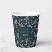 Gobelets En Papier Winter Botanicals | Monogram Christmas (Recto)