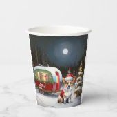 Gobelets En Papier Winter Corgi Caravan Christmas Adventure (Verso)