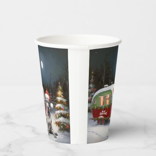 Gobelets En Papier Winter Great Dane Caravan Christmas Adventure (Droite)