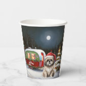 Gobelets En Papier Winter Havanese Caravan Christmas Adventure (Verso)