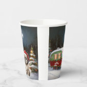 Gobelets En Papier Winter Havanese Caravan Christmas Adventure (Gauche)
