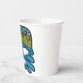 Gobelets En Papier Winter Thaw River with Ice Floes (Gauche)