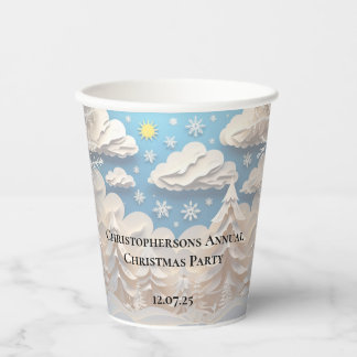 Gobelets En Papier Winter Wonderland