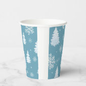 Gobelets En Papier Winter Wonderland Snowflakes & Tree Paper cup (Droite)