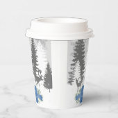 Gobelets En Papier Winter Wonderland Tasse en papier - Bleu (Droite)