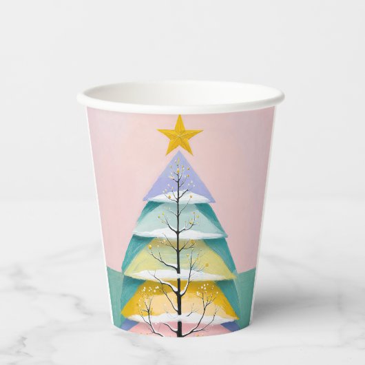 Gobelets En Papier Winter's Pastel Glow (Recto)