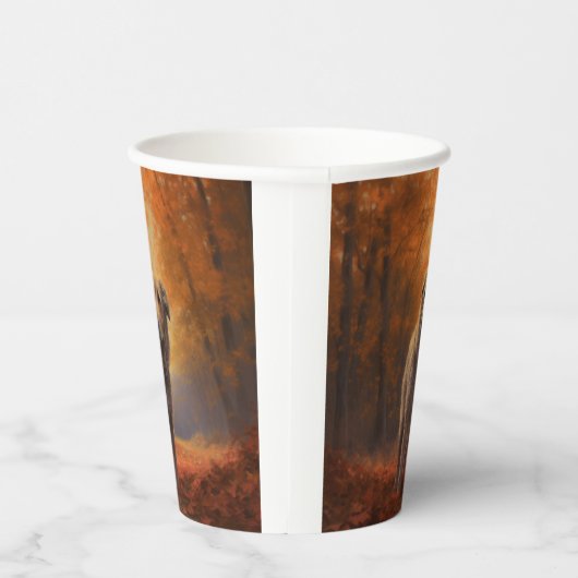 Gobelets En Papier Wolfhound à l'automne Leaves automne Inspire (Droite)