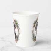 Gobelets En Papier Wolfhound Festive Wreath (Droite)