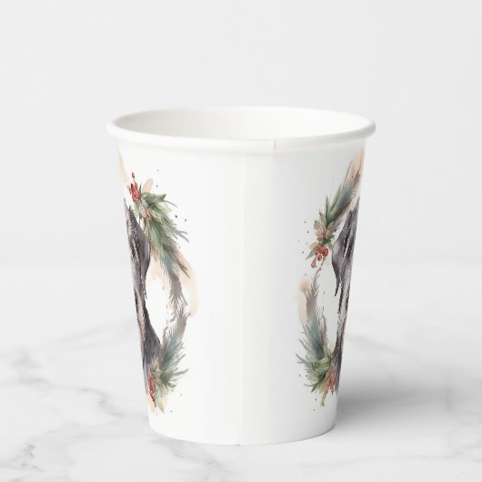 Gobelets En Papier Wolfhound Festive Wreath (Droite)