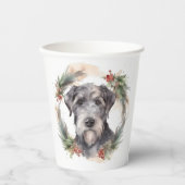 Gobelets En Papier Wolfhound Festive Wreath (Recto)