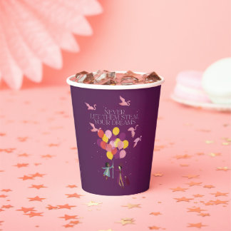 Gobelets En Papier Wonka "Ne les laissez jamais voler vos rêves"