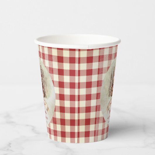 Gobelets En Papier Woodland Bear Bearly Wait Holiday Boy Baby shower (Droite)