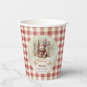 Gobelets En Papier Woodland Bear Bearly Wait Holiday Boy Baby shower (Recto)