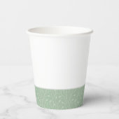 Gobelets En Papier Woodland Fox Baby shower personnalisé (Verso)