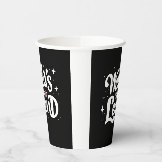 Gobelets En Papier World’s Okayest Legend - Citation amusante (Gauche)