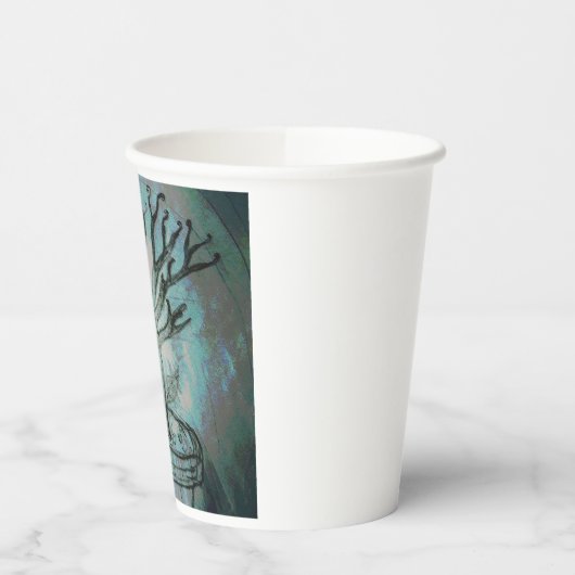 Gobelets En Papier yaei mort bonsai dessin d'art (Gauche)