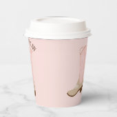 Gobelets En Papier YEE-HAW Pink Cowgirl Boot (Gauche)