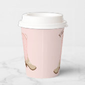 Gobelets En Papier YEE-HAW Pink Cowgirl Boot (Droite)