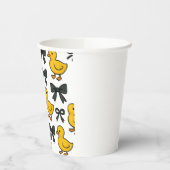 Gobelets En Papier Yellow Ducks & Bows Party Paper Cup (Gauche)