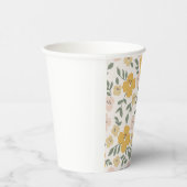 Gobelets En Papier Yellow Hibiscus flower hand drawn (Droite)