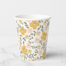 Yellow Hibiscus flower hand drawn