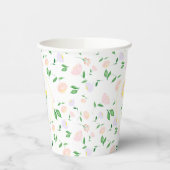 Gobelets En Papier Yellow Pink Floral Cross (Gauche)