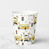 Gobelets En Papier Yellow School Bus Kids Birthday Party (Droite)