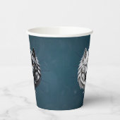 Gobelets En Papier Yin Yang Wolves. (Gauche)