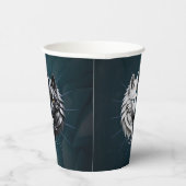 Gobelets En Papier Yin Yang Wolves. (Droite)