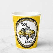 Gobelets En Papier Yo ! Taxi ! (Verso)