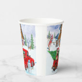 Gobelets En Papier Yorkshire Terrier Chien dans la livraison de Noël (Droite)