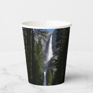 Gobelets En Papier Yosemite Falls et Woods Paysage Photographie