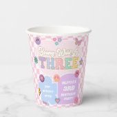 Gobelets En Papier Young Wild & Three Preppy Patch 3e fête d'annivers (Verso)