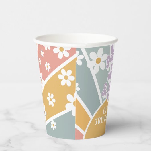Gobelets En Papier Young Wild Three Retro Sunshine Rainbow Tasses en (Droite)