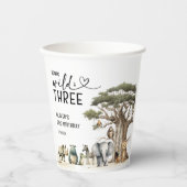 Gobelets En Papier Young Wild Three Safari 3e Affiche de bienvenue d' (Recto)