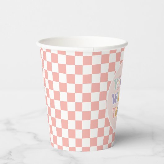 Gobelets En Papier Young Wild Three Super Rose Daisy Checker (Droite)