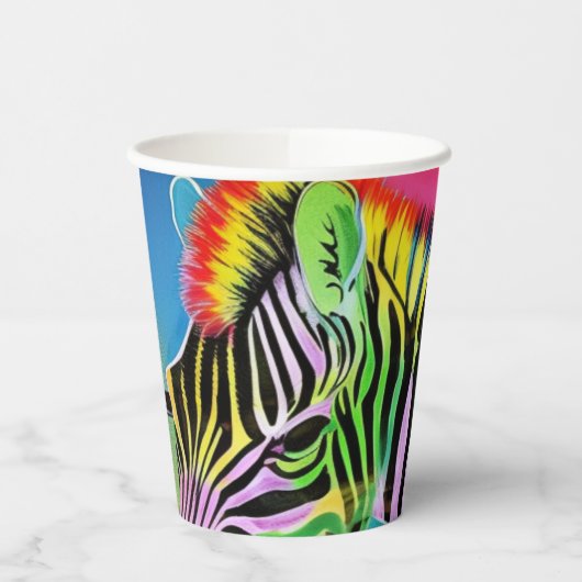 Gobelets En Papier Zany Zebra (Gauche)