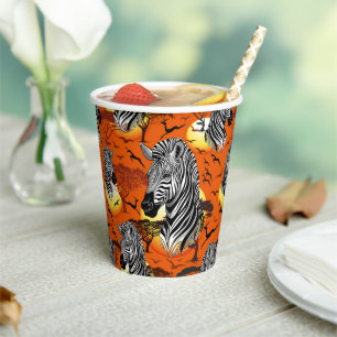 Gobelets En Papier Zebra African Savanna Wild Animal