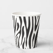 Gobelets En Papier Zebra Print Black and White Party  (Recto)