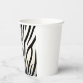 Gobelets En Papier Zebra Stripes Exotic Poster de animal (Gauche)