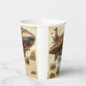 Gobelets En Papier Zeppelin Steampunk vintage (11) (Gauche)