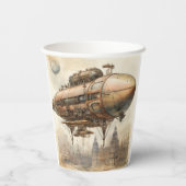 Gobelets En Papier Zeppelin Steampunk vintage (12) (Verso)