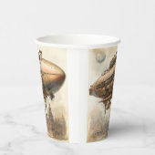 Gobelets En Papier Zeppelin Steampunk vintage (12) (Droite)