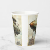 Gobelets En Papier Zeppelin Steampunk vintage (7) (Gauche)