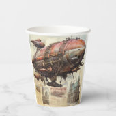 Gobelets En Papier Zeppelin Steampunk vintage (9) (Verso)