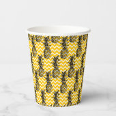 Gobelets En Papier Zigzags ananas (Verso)