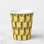 Gobelets En Papier Zigzags ananas (Recto)